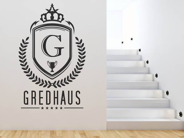 Wandtattoo Gredhaus Wappen