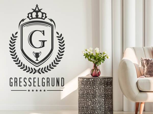 Wandtattoo Gresselgrund Wappen