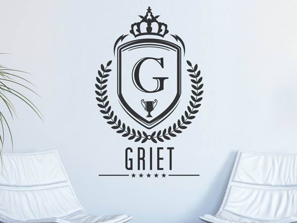 Wandtattoo Griet Wappen