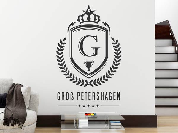 Wandtattoo Groß Petershagen Wappen