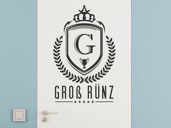 Wandtattoo Groß Rünz Wappen