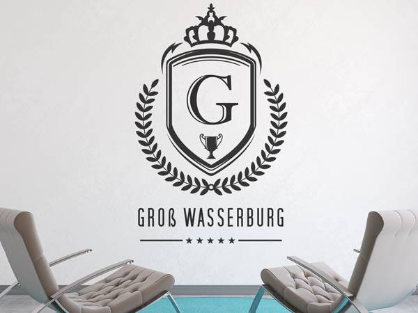 Wandtattoo Groß Wasserburg Wappen