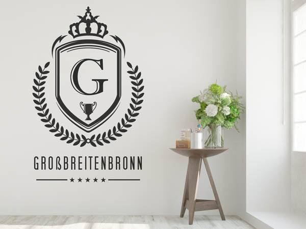 Wandtattoo Großbreitenbronn Wappen