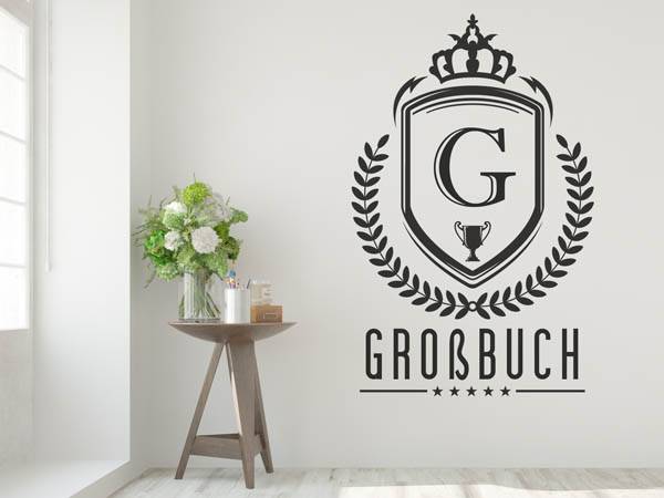 Wandtattoo Großbuch Wappen