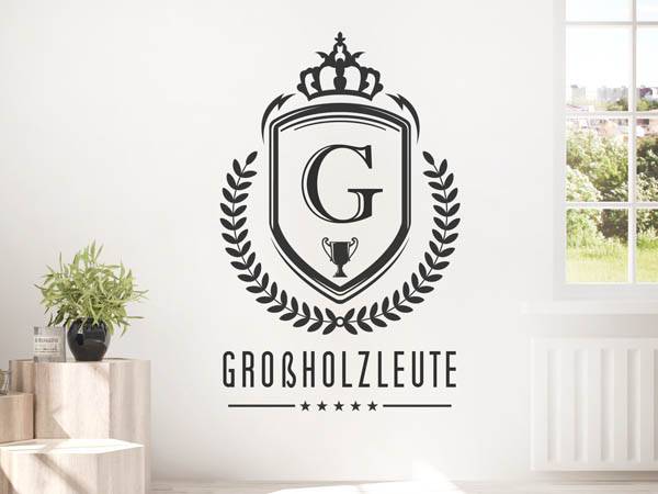 Wandtattoo Großholzleute Wappen