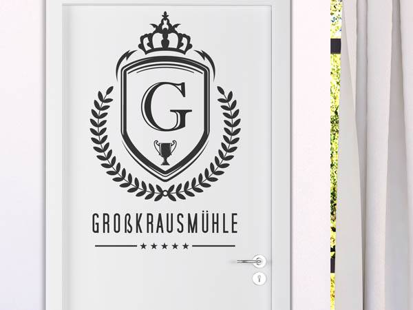 Wandtattoo Großkrausmühle Wappen