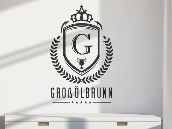 Wandtattoo Großölbrunn Wappen