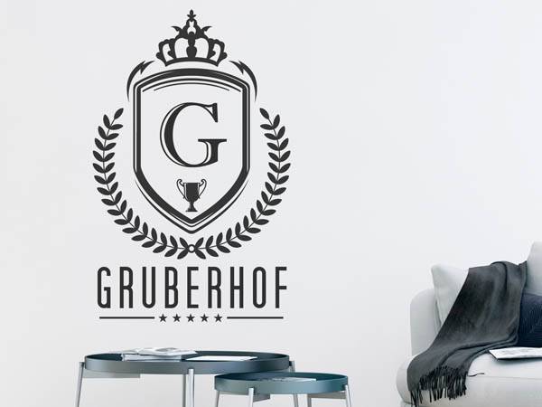 Wandtattoo Gruberhof Wappen