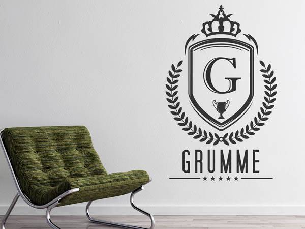 Wandtattoo Grumme Wappen