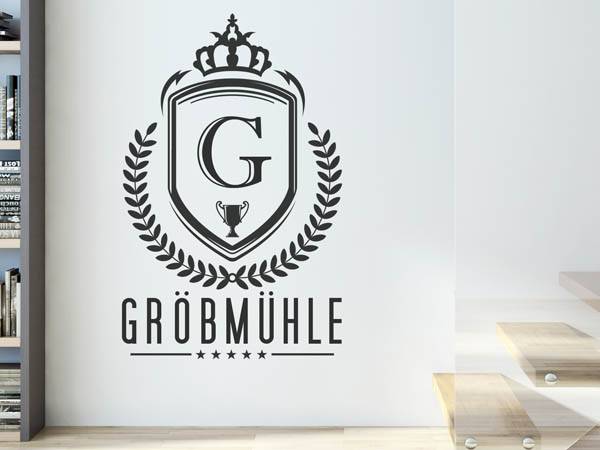 Wandtattoo Gröbmühle Wappen