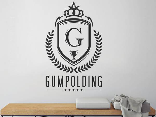 Wandtattoo Gumpolding Wappen
