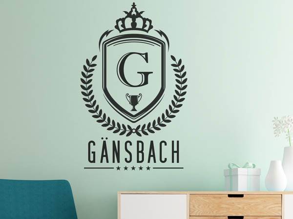 Wandtattoo Gänsbach Wappen