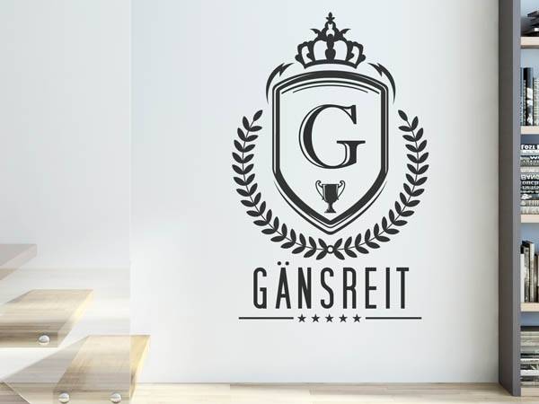 Wandtattoo Gänsreit Wappen