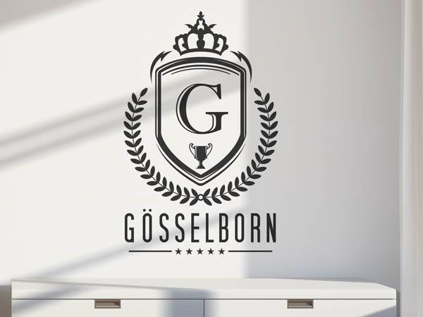 Wandtattoo Gösselborn Wappen