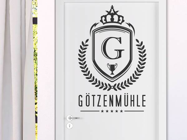 Wandtattoo Götzenmühle Wappen