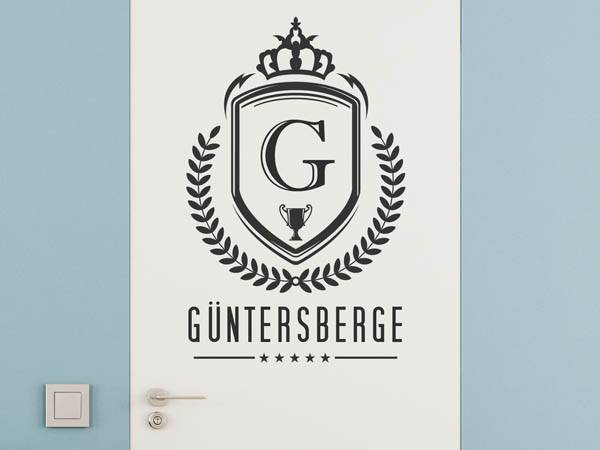 Wandtattoo Güntersberge Wappen