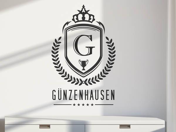 Wandtattoo Günzenhausen Wappen