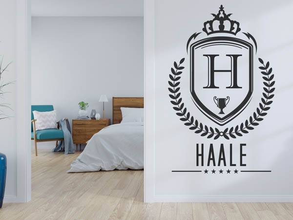 Wandtattoo Haale Wappen
