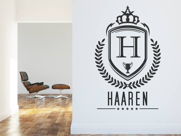 Wandtattoo Haaren Wappen