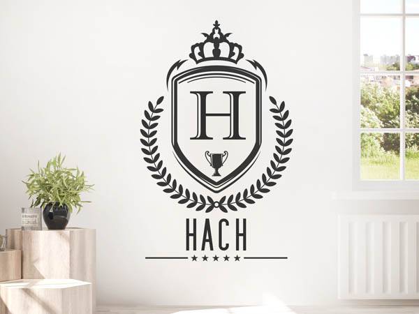 Wandtattoo Hach Wappen
