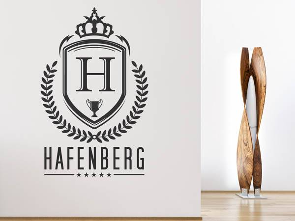 Wandtattoo Hafenberg Wappen