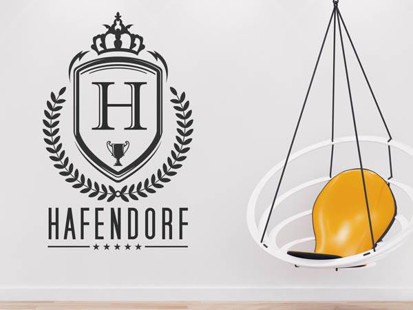 Wandtattoo Hafendorf Wappen