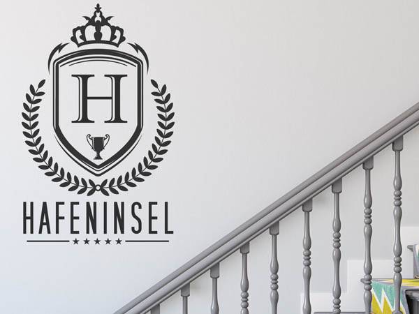 Wandtattoo Hafeninsel Wappen