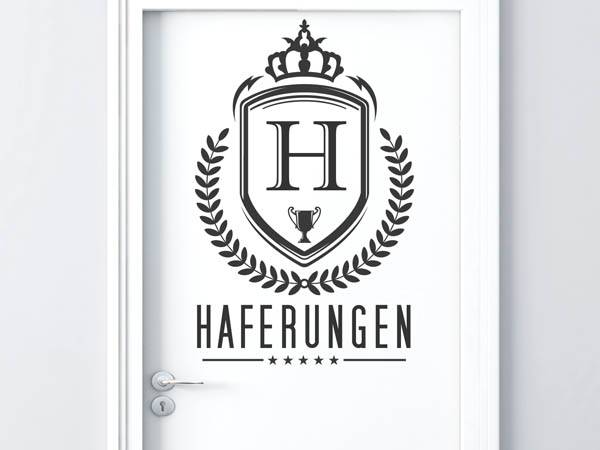 Wandtattoo Haferungen Wappen