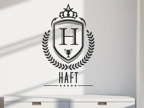 Wandtattoo Haft Wappen