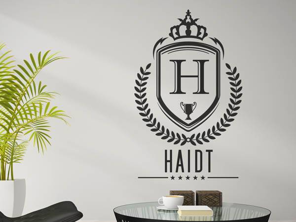 Wandtattoo Haidt Wappen