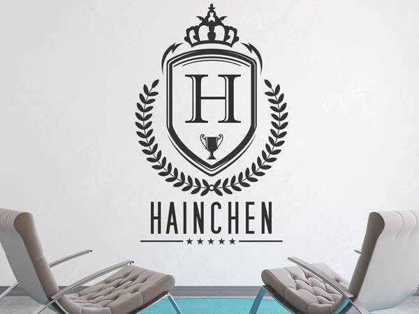 Wandtattoo Hainchen Wappen
