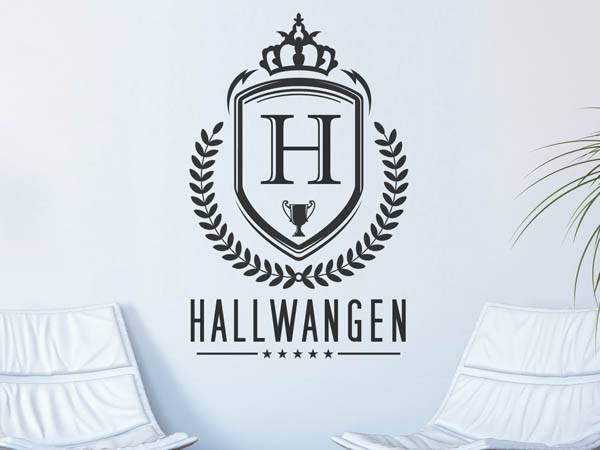 Wandtattoo Hallwangen Wappen