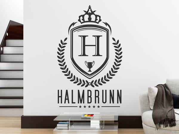 Wandtattoo Halmbrunn Wappen