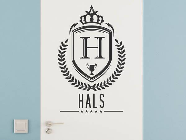 Wandtattoo Hals Wappen