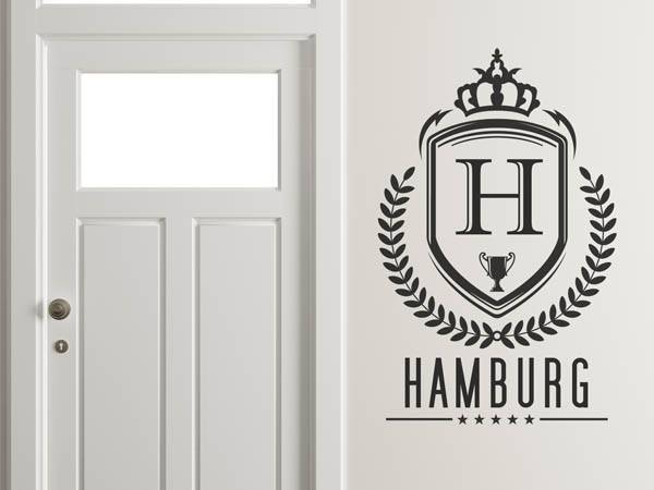 Wandtattoo Hamburg Wappen