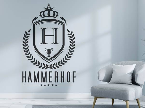 Wandtattoo Hammerhof Wappen