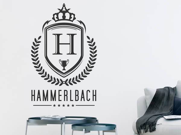 Wandtattoo Hammerlbach Wappen