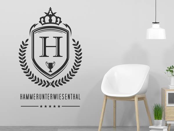 Wandtattoo Hammerunterwiesenthal Wappen
