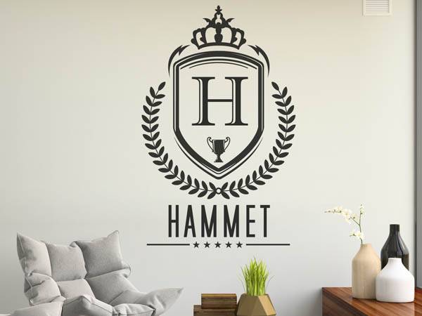 Wandtattoo Hammet Wappen