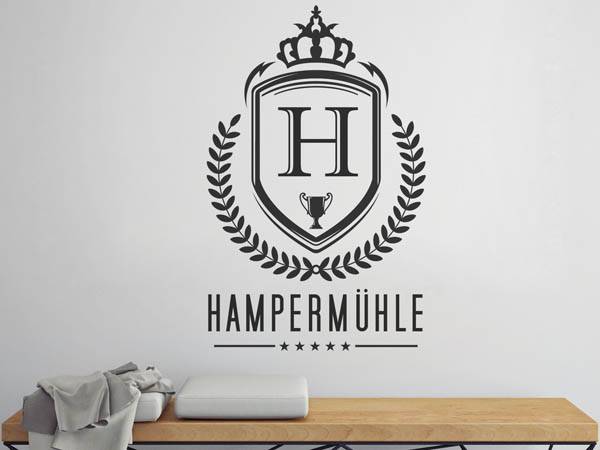 Wandtattoo Hampermühle Wappen