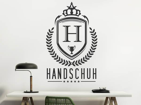 Wandtattoo Handschuh Wappen