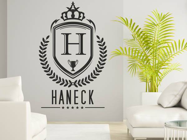 Wandtattoo Haneck Wappen