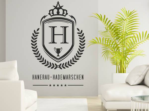 Wandtattoo Hanerau-Hademarschen Wappen