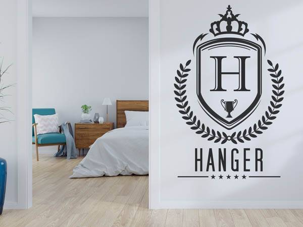 Wandtattoo Hanger Wappen