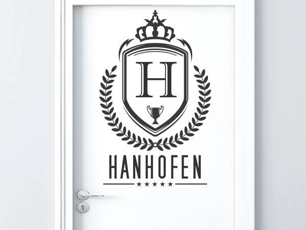 Wandtattoo Hanhofen Wappen