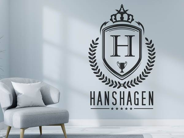 Wandtattoo Hanshagen Wappen