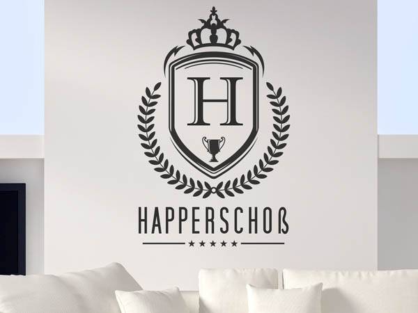 Wandtattoo Happerschoß Wappen