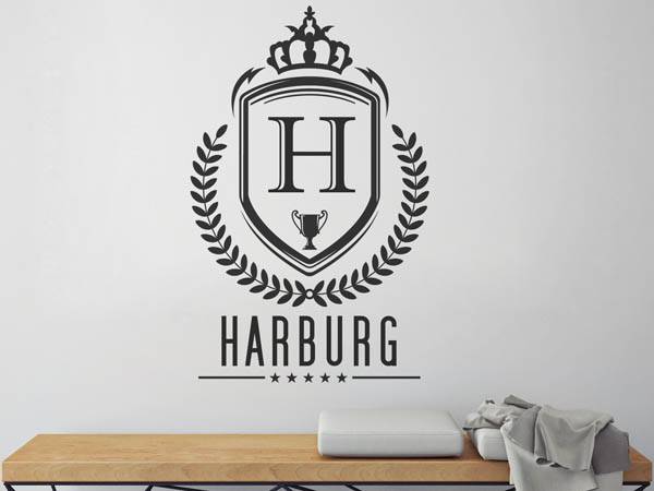 Wandtattoo Harburg Wappen
