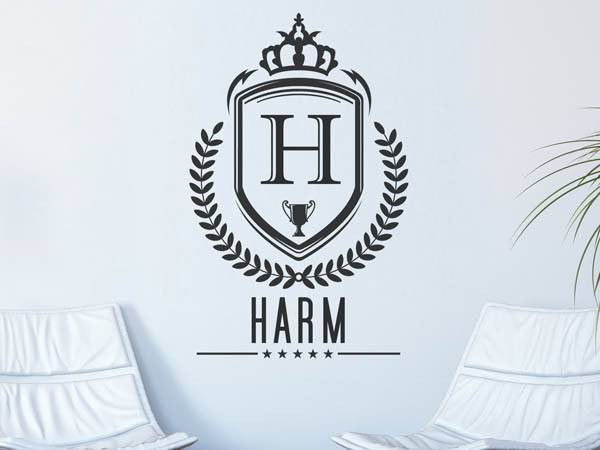 Wandtattoo Harm Wappen
