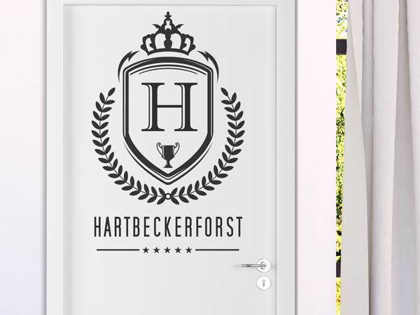 Wandtattoo Hartbeckerforst Wappen